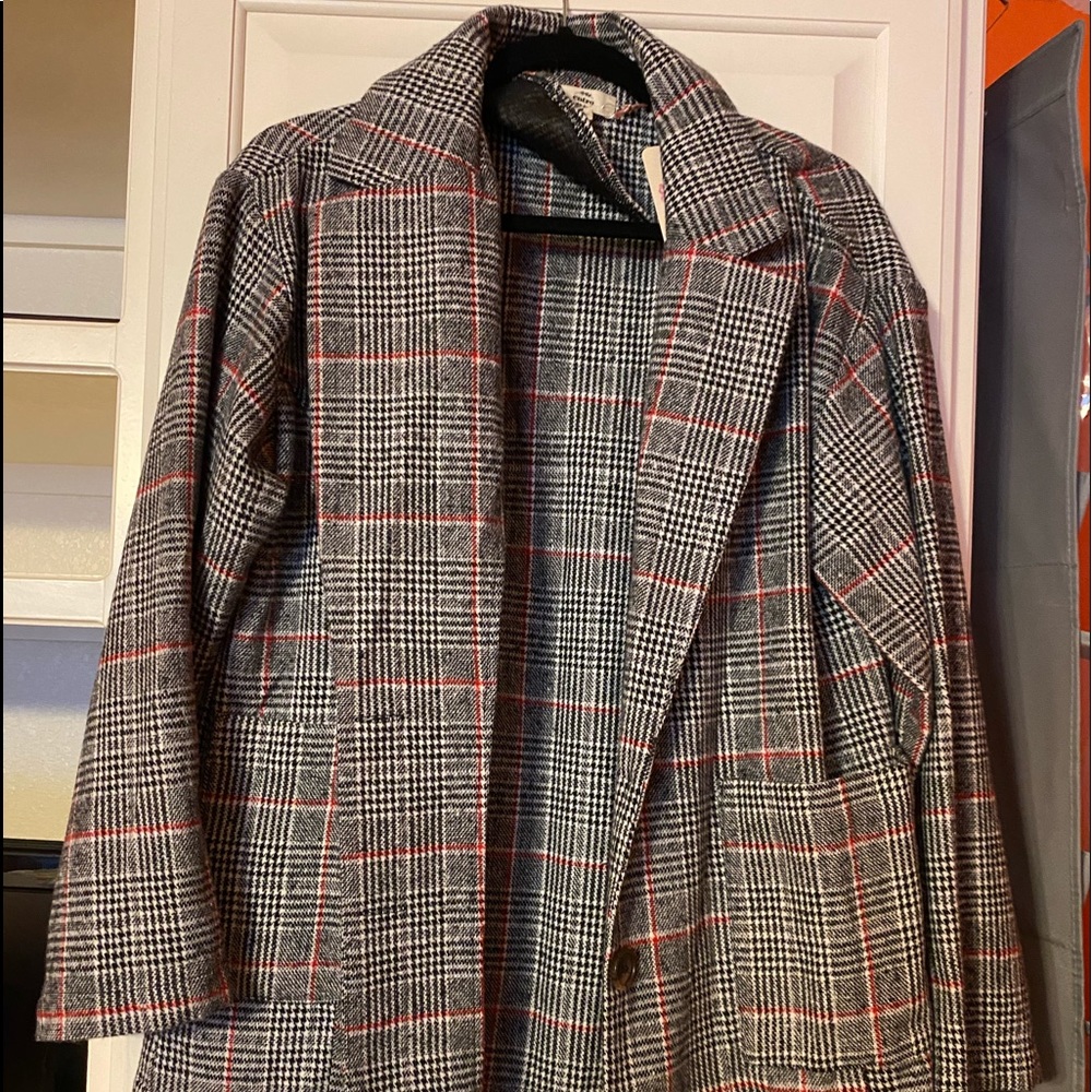 Plaid Blazer